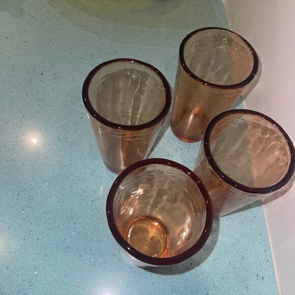 Fire And Light Tumbler Glass Set Of 4 Recycled Copper - Picture 5 of 8